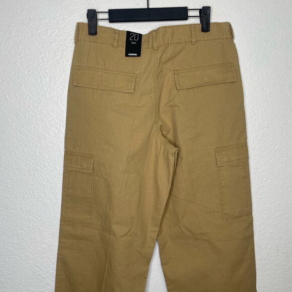 RSQ Kids Boys Pants Size 20 Khaki Loose Wide Leg Casual Lightweight Cargo - Picture 10 of 16